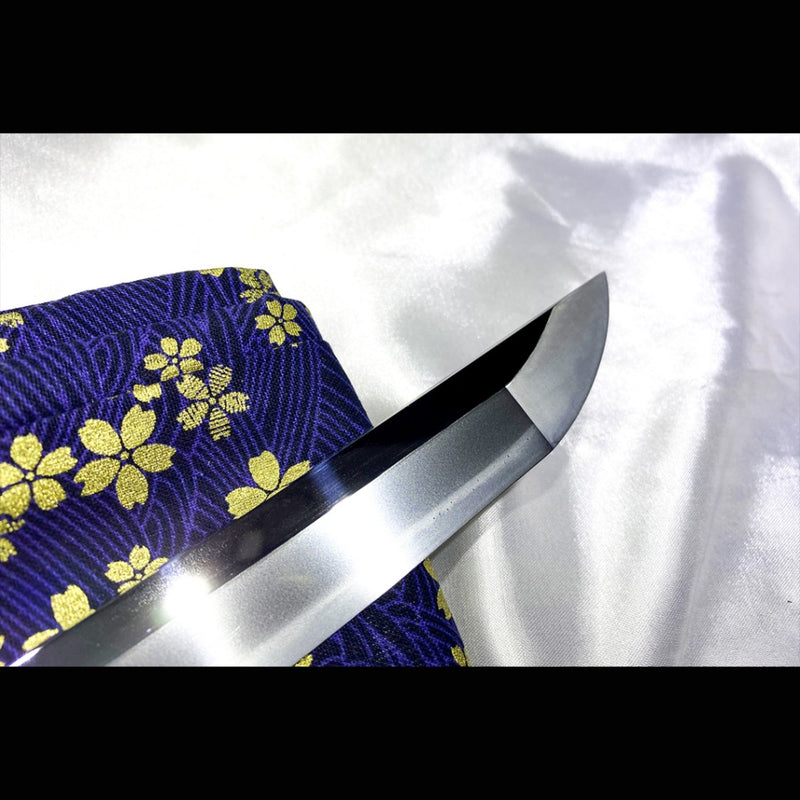 Hand Forged Japanese Samurai Katana Sword Tamahagane Steel Clay Temper