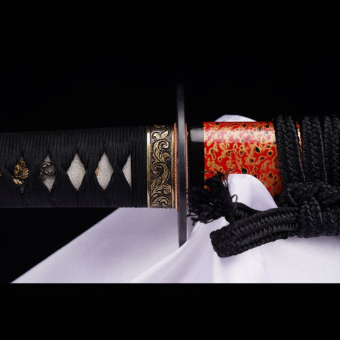 Hand Forged Japanese Samurai Katana Sword Z-Tuff Carbon Steel Vacuum+Cryogenic Full Tang-COOLKATANA