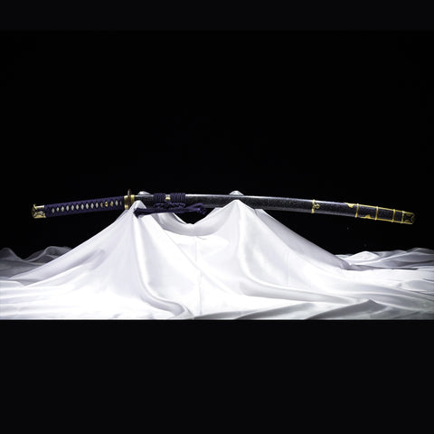 Hand Forged Japanese Samurai Katana Sword Folded Steel Sashikomi A+ Polishing Grade Clay Tempered-COOLKATANA-ZS-0016-U