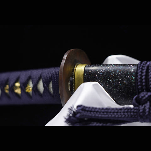 Hand Forged Japanese Samurai Katana Sword Folded Steel Sashikomi A+ Polishing Grade Clay Tempered-COOLKATANA-ZS-0016-U