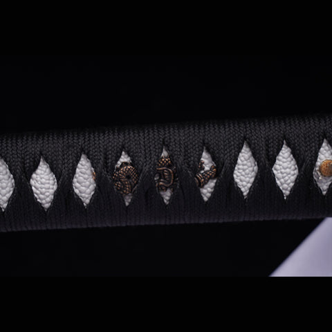 Hand Forged Japanese Samurai Katana Sword Manganese Steel Blade Oil Quenching Alloy Tsuba-ZS-0051-U