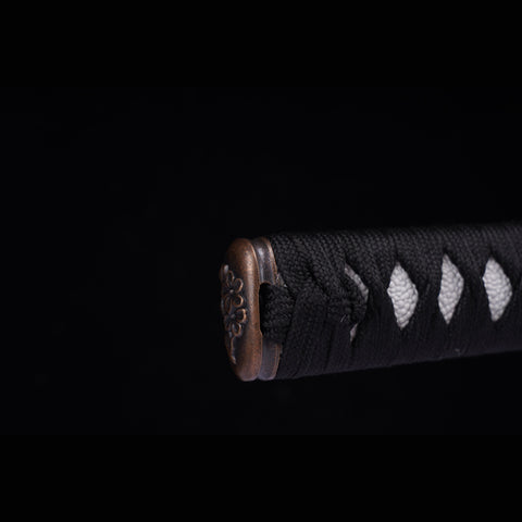 Hand Forged Japanese Samurai Katana Sword Manganese Steel Blade Oil Quenching Alloy Tsuba-ZS-0051-U