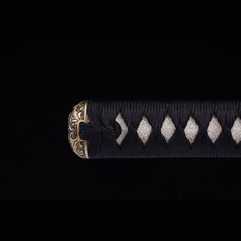 Hand Forged Japanese Samurai Katana Sword LD Steel Blade Vacuum+Cryogenic Iron Tsuba-COOLKATANA-ZS-0012-U
