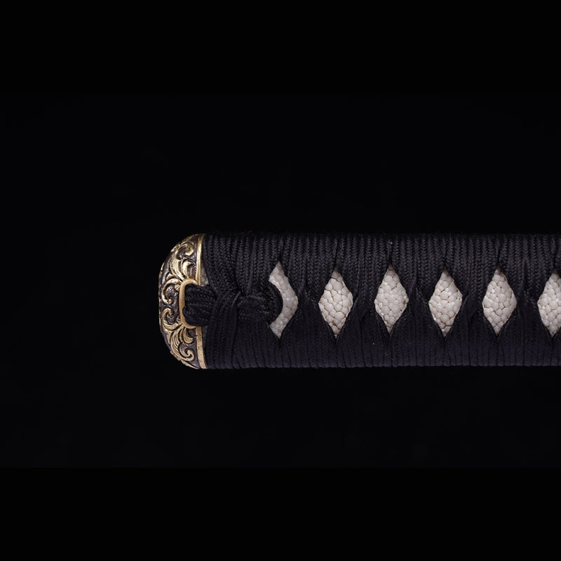 Hand Forged Japanese Samurai Katana Sword LD Steel Blade Vacuum+Cryogenic Iron Tsuba - COOLKATANA 