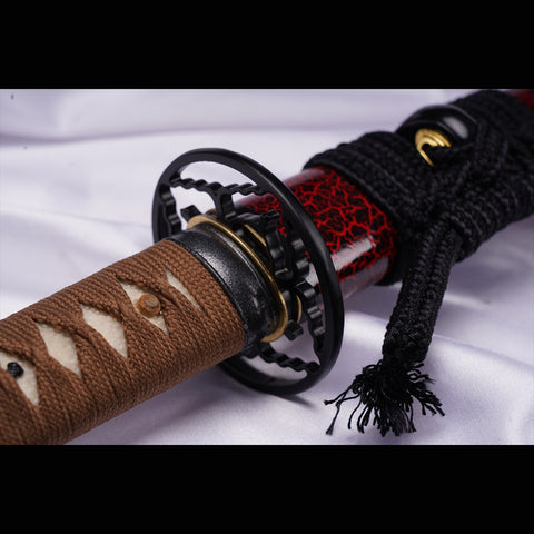 Hand Forged Japanese Samurai Katana Sword Manganese Steel Blade Oil Quenching Full Tang-COOLKATANA-ZS-0050-U