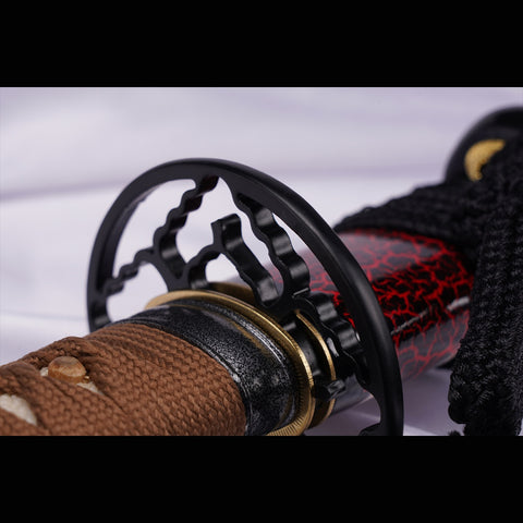Hand Forged Japanese Samurai Katana Sword Manganese Steel Blade Oil Quenching Full Tang-COOLKATANA-ZS-0050-U