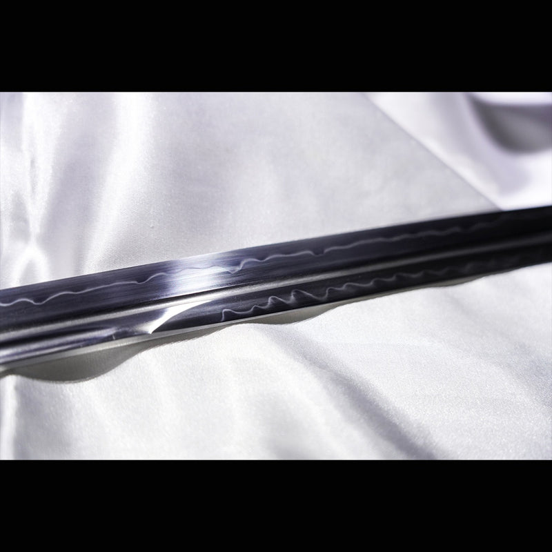 Hand Forged Japanese Samurai Sword T8 Tool Steel Blade Clay Tempered Alloy Tsuba Full Tang - COOLKATANA 