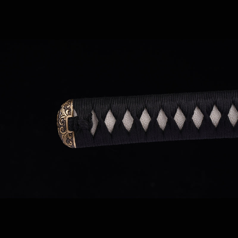 Hand Forged Japanese Samurai Katana Sword Z-Tuff Carbon Steel Vacuum+Cryogenic Full Tang - COOLKATANA 