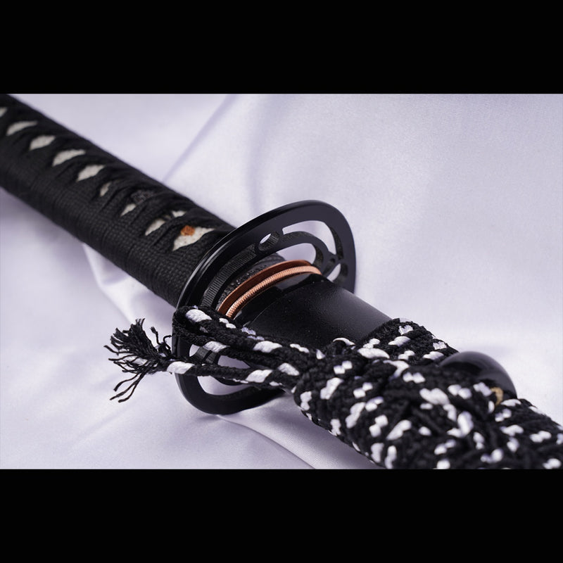 Hand Forged Japanese Samurai Katana Sword S7 Tool Steel Vacuum+Cryogenic Iron Tsuba - COOLKATANA 