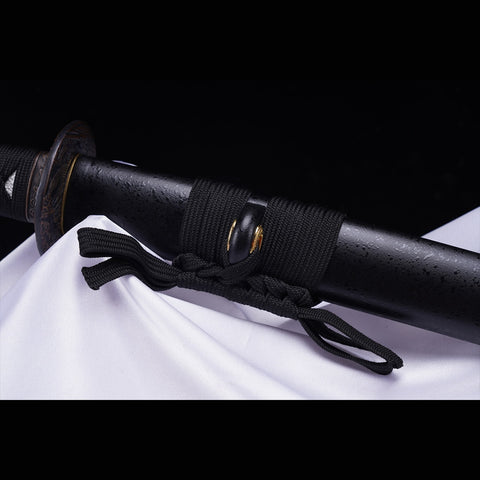 Hand Forged Japanese Samurai Katana Sword 1045 Steel Blade Oil Quenching Alloy Tsuba-COOLKATANA-ZS-0031-U