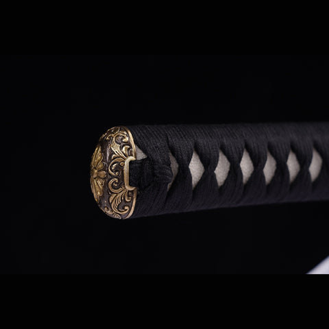 Hand Forged Japanese Samurai Katana Sword Z-Tuff Carbon Steel Vacuum+Cryogenic Full Tang-COOLKATANA