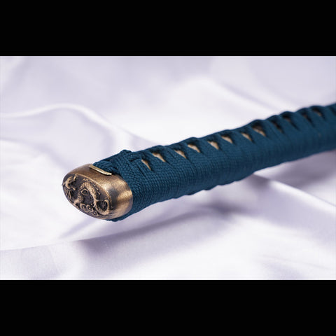 Hand Forged Japanese Samurai Sword High Manganese Steel Oil Quenching Copper Tsuba Removable-COOLKATANA-ZS-0002-U
