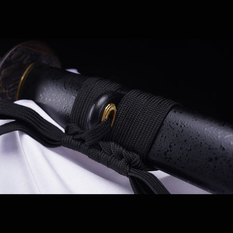 Hand Forged Japanese Samurai Katana Sword 1045 Steel Blade Oil Quenching Alloy Tsuba-COOLKATANA-ZS-0031-U