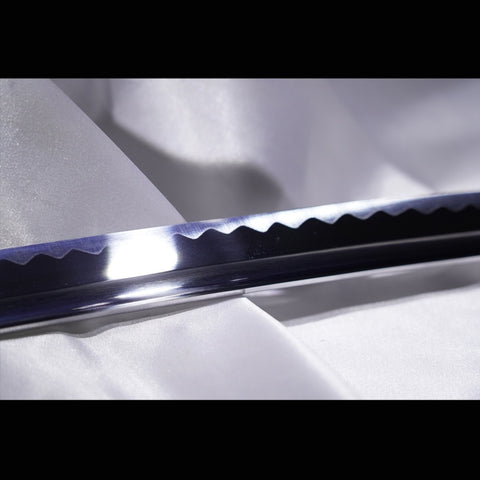 Hand Forged Japanese Samurai Katana Sword 1095 High Carbon Steel Clay Tempered Iron Tsuba-COOLKATANA