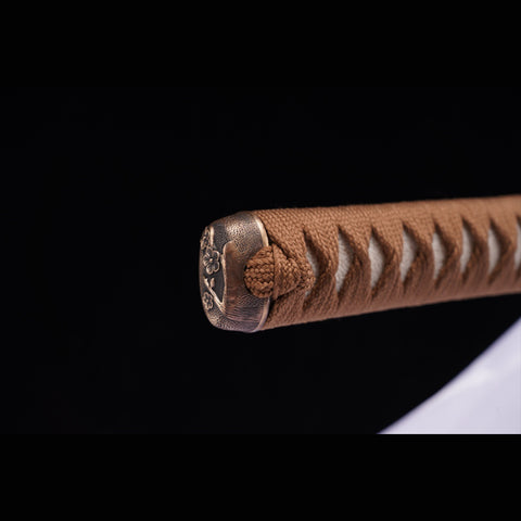 Hand Forged Japanese Samurai Katana Sword High Manganese Steel Oil Quenching Copper Tsuba-COOLKATANA-ZS-0003-U