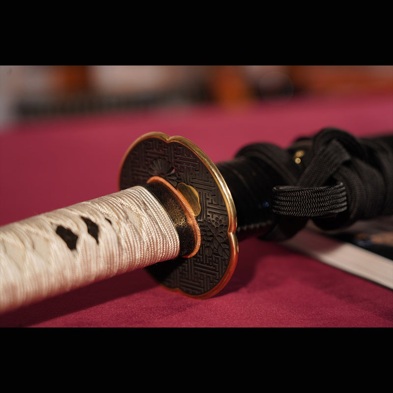 Hand Forged Japanese Samurai Katana Sword Tamahagane Steel Clay Temper