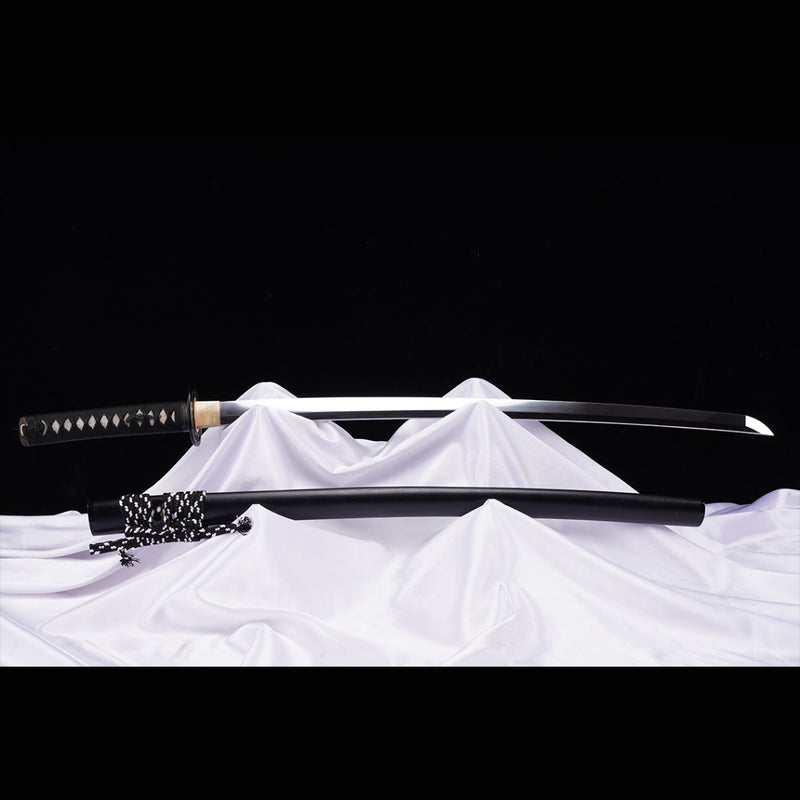 Hand Forged Japanese Samurai Katana Sword S7 Tool Steel Vacuum+Cryogenic Iron Tsuba - COOLKATANA 