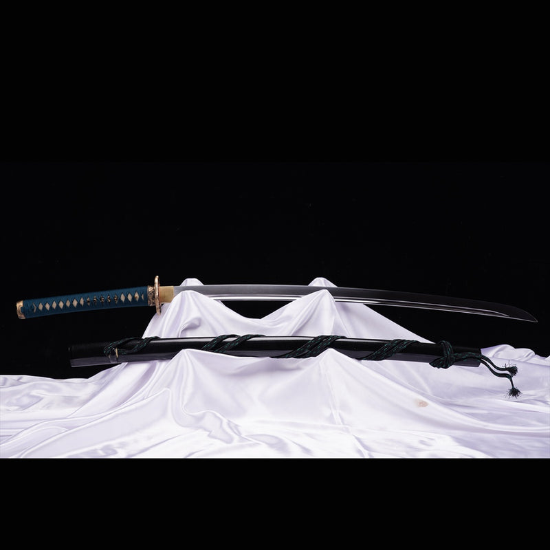 Hand Forged Japanese Samurai Sword High Manganese Steel Oil Quenching