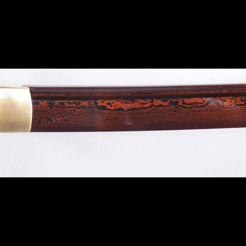 Hand Forged Japanese Iaito Damascus Folded Steel Unsharp-COOLKATANA-SL-1090-U