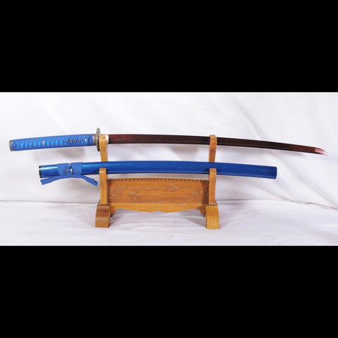 Hand Forged Japanese Iaito Damascus Folded Steel Unsharp-COOLKATANA-SL-1090-U