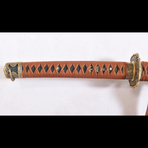 Hand Forged Japanese Samurai Tachi Sword 1095 Damascus Folded Steel-COOLKATANA-SL-1144-U