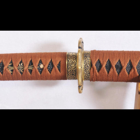 Hand Forged Japanese Samurai Tachi Sword 1095 Damascus Folded Steel-COOLKATANA-SL-1144-U