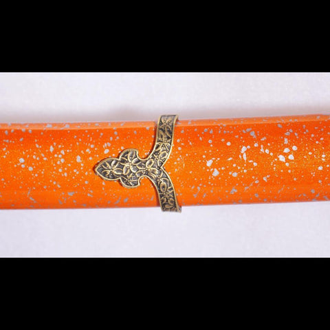 Hand Forged Japanese Samurai Tachi Sword 1095 Damascus Folded Steel-COOLKATANA-SL-1144-U