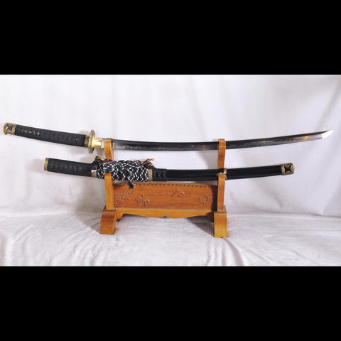 Hand Forged Japanese Samurai Tachi Sword 1095 Folded Clay Tempered Steel Full Tang-COOLKATANA-SL-1145-U