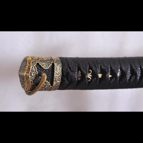 Hand Forged Japanese Samurai Tachi Sword 1095 Folded Clay Tempered Steel Full Tang-COOLKATANA-SL-1145-U