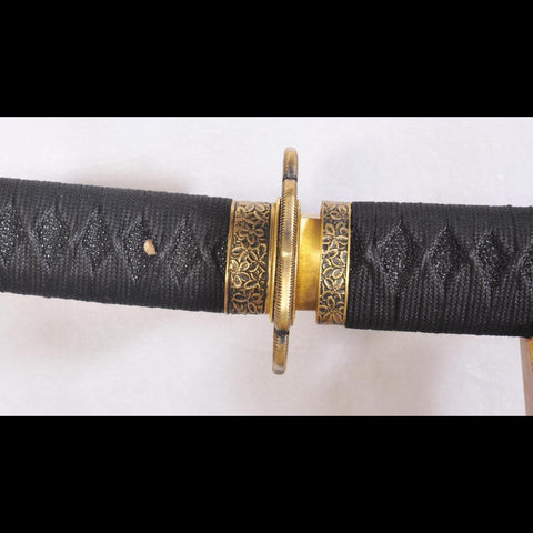 Hand Forged Japanese Samurai Tachi Sword 1095 Folded Clay Tempered Steel Full Tang-COOLKATANA-SL-1145-U