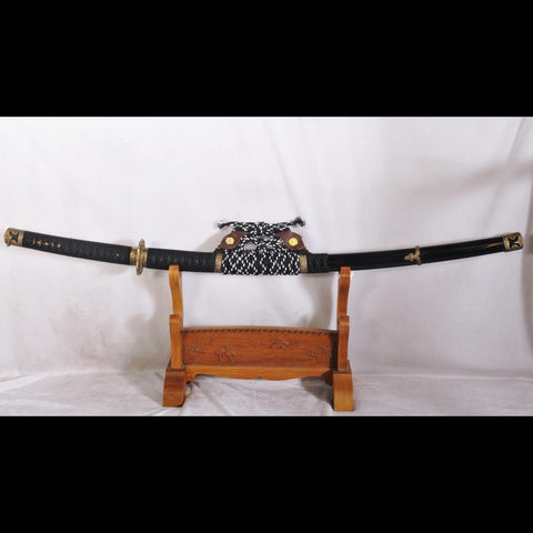 Hand Forged Japanese Samurai Tachi Sword 1095 Folded Clay Tempered Steel Full Tang-COOLKATANA-SL-1145-U