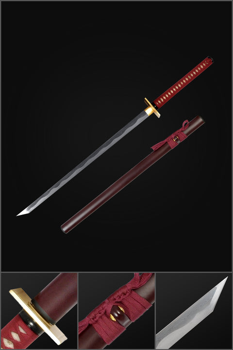 Hand Forged Kenshi Katana Sword In Mortal Kombat X Folded Steel Clay Tempered Battle Ready-COOLKATANA-SL-1209QQ-U