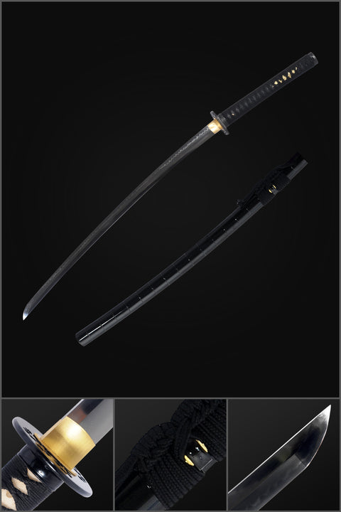 Handmade Japanese 42inch Samurai Katana Sword 1095 High Carbon Steel Clay Tempered Blade Iron Tsuba-COOLKATANA-SL-1282-U