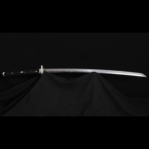 Hand Forged Japanese Samurai Katana Sword 1095 High Carbon Steel Hitatsura Hamon-COOLKATANA-SL-1408-U