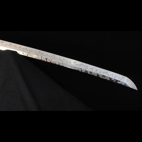 Hand Forged Japanese Samurai Katana Sword 1095 High Carbon Steel Hitatsura Hamon-COOLKATANA-SL-1408-U