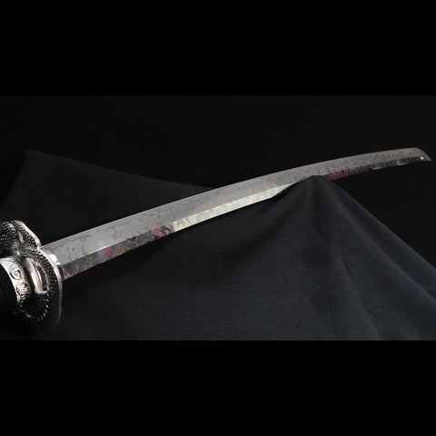 Hand Forged Japanese Samurai Katana Sword 1095 High Carbon Steel Hitatsura Hamon-COOLKATANA-SL-1408-U