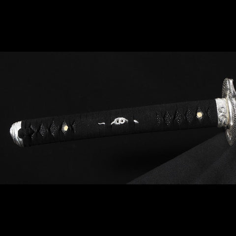 Hand Forged Japanese Samurai Katana Sword 1095 High Carbon Steel Hitatsura Hamon-COOLKATANA-SL-1408-U