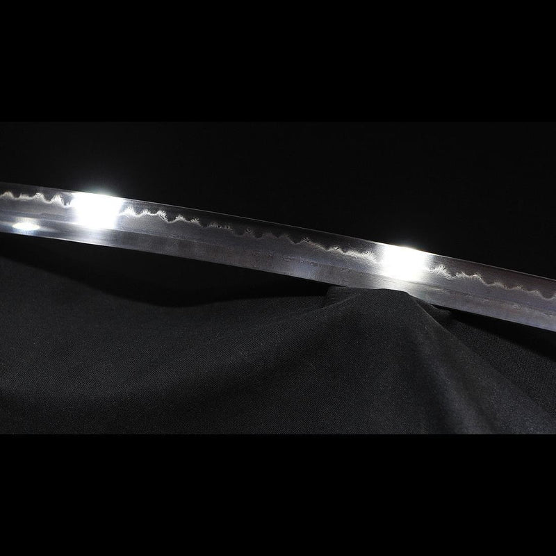 Hand Forged Japanese Samurai Katana Sword 1095 Folded Steel Clay Tempe