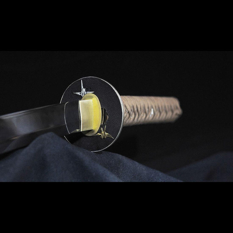Hand Forged Japanese Samurai Katana Sword 1095 Folded Steel Clay Tempe