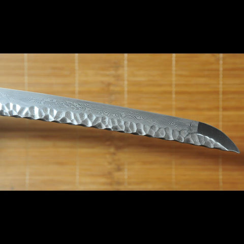 Hand Forged Japanese Samurai Katana Sword Folded Steel Uneven Surface Copper Tsuba-COOLKATANA-SL-1412-U