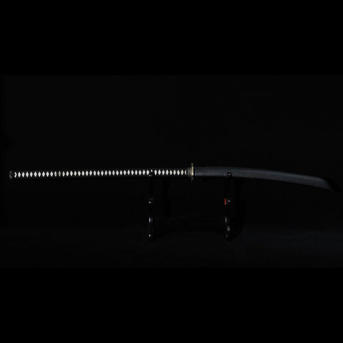 Hand Forged Japanese Naginata Sword 1095 Steel Clay Tempered Brass Tsuba-COOLKATANA-SL-1419-U