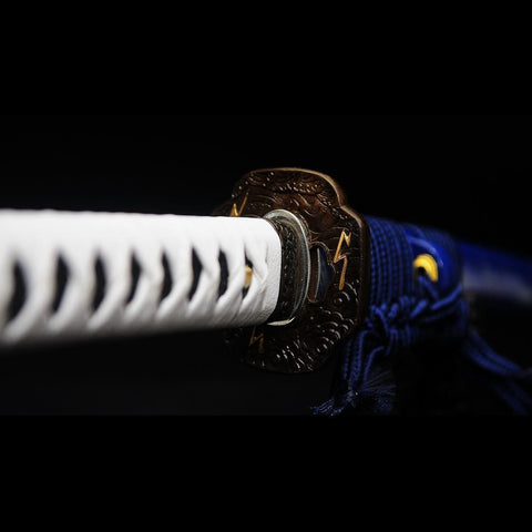 game sword katana ghost of tsushima Clan Sakai Katana Sword 1095 Folded Steel Tsuba Fitting SL-1428 COOLKATANA 12