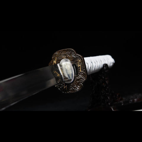 game sword katana ghost of tsushima Clan Sakai Katana Sword 1095 Folded Steel Tsuba Fitting SL-1428 COOLKATANA 5