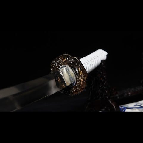 game sword katana ghost of tsushima Clan Sakai Katana Sword 1095 Folded Steel Tsuba Fitting SL-1428 COOLKATANA 6