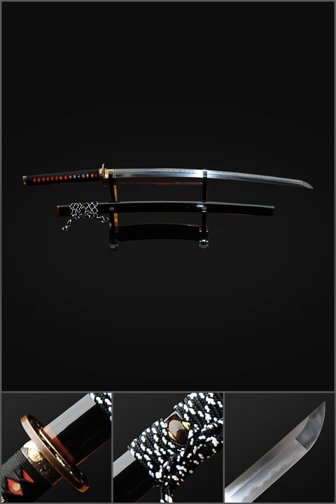 Hand Forged Japanese Samurai Sword Clay Tempered Katana Combined Material Full Tang-COOLKATANA-SL-304-U